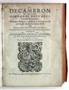 BOCCACCIO, GIOVANNI.  Il Decameron . . . Di nuovo ristampato. 1594